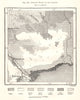Steppes North of the Caspian. Astrakhan Kazakhstan. Sketch map 1885 old