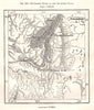Divergent Spurs of the Southern Urals. Orenburg Russia. Sketch map 1885