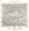 Strait of Kerch. Russia. Sketch map 1885 old antique vintage plan chart