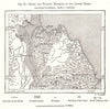 Delta and Flooded Districts of the Lower Terek. Russia. Sketch map 1885