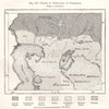 Range of Vegetation in Turkestan. Kazakhstan. Caspain Aral Aeas. Sketch map 1885