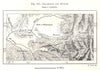 Badakhshan and Kunduz. Taleqan. Afghanistan. Sketch map 1885 old antique