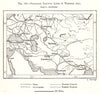 Projected Railway Lines in Western Asia. Sketch map 1885 old antique chart