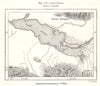 Lake Zaysan. Kazakhstan. Sketch map 1885 old antique vintage plan chart