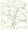 Iset Basin lakes & marshes. Kamensk-Uralsky Bagaryak. Russia. Sketch map 1885