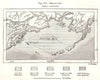Bering Sea. Pacific Ocean. Sketch map 1885 old antique vintage plan chart