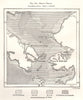 Bering Strait. Alaska Russia. Sketch map 1885 old antique plan chart