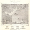 Bay of Castries. Chikhachyova Bay. De-Kastri. Russia. Sketch map 1885 old
