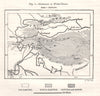 H'wen-Tsang. Xuanzang itinerary. India Afghanistan Central Asia. Sketch map 1885