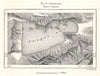Namtso. Tibet. Sketch map 1885 old antique vintage plan chart