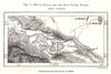 Mount Kailash and the Four Sacred Rivers. Tibet. Sketch map 1885 old