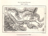 Lake Pangong. Tibet. Sketch map 1885 old antique vintage plan chart