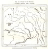 Course of the Yarlung Tsangpo according to Markham. Tibet. Sketch map 1885