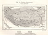 Tibetan Ethnography. Sketch map 1885 old antique vintage plan chart