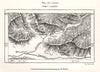 Lhasa & environs. Tibet. Sketch map 1885 old antique vintage plan chart