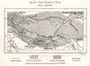 Trade Routes of Tibet. Sketch map 1885 old antique vintage plan chart