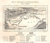 Explorers itineraries of the Tian-Shan Nan-Lu. China. Sketch map 1885 old
