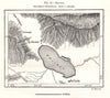 Ebi-Nor. according to Mouchketov. China. Sketch map 1885 old antique chart