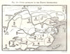 China according to the Native Geographers. Sketch map 1885 old antique