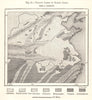 Yellow Lands of North China. Sketch map 1885 old antique plan chart