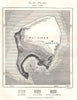 Weizhou. China. Sketch map 1885 old antique vintage plan chart