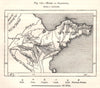 Mines of Shandong. China. Sketch map 1885 old antique vintage plan chart