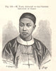 M. Yang, Attache of the Chinese Legation in Paris. China 1885 old print