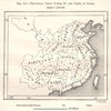 Provincial Chief Towns, Fu and Chew, in China. Sketch map 1885 old antique