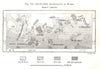 South-West Archipelago of Korea. South Korea. Sketch map 1885 old antique