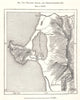 Oga Quasi. Oga Peninsula. Akita, Japan. Sketch map 1885 old antique chart