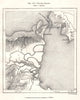 Naruto Strait. Awaji Island. Shikoku. Japan. Tokushima. Sketch map 1885