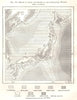 Relief of Japan and Depths of the Surrounding Waters. Sketch map 1885 old