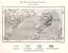 Nagasaki and Unzen-san. Japan. Sketch map 1885 old antique plan chart