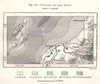 Niigata and Sado Island. Murakami. Japan. Sketch map 1885 old antique