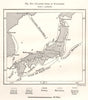 Japanese Lines of Navigation. Sketch map 1885 old antique plan chart