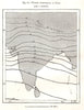 Winter Isothermals of India. Sketch map 1885 old antique plan chart