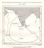 Madras (Chennai) - Bombay (Mumbai) 18C trade routes. India. Sketch map 1885