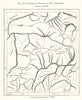 Yaghestani Peoples of East Dardistan. India. Sketch map 1885 old antique