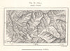 Shimla environs. India. Sketch map 1885 old antique vintage plan chart