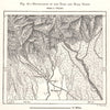 Bifurcation of the Teesta and Mahanadi. Siliguri. India. Sketch map 1885