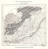 The Dapla Territory. Lakhimpur. Assam India. Sketch map 1885 old antique