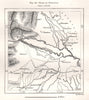 Plain of Peshawar. Pakistan. Sketch map 1885 old antique plan chart
