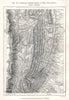 Parallel Ranges North of Dera Ghazi-Khan. Pakistan. Sketch map 1885 old
