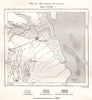 Bhavnagar and Ghogha. India. Sketch map 1885 old antique plan chart