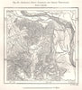 Rajmahal Hills, Pahariah & Santhal Territories. Jharkhand India. Sketch map 1885