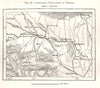 Aboriginal Population of Bengal. India. Sketch map 1885 old antique chart