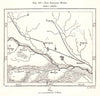 The Raniganj coalfields. Mines. India. Sketch map 1885 old antique chart