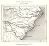Mahanadi Delta. India. Sketch map 1885 old antique vintage plan chart