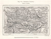 Pachmarhi Plateau. Deogarh. India. Sketch map 1885 old antique plan chart