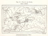 Nagpur and Kamptee. India. Sketch map 1885 old antique vintage plan chart